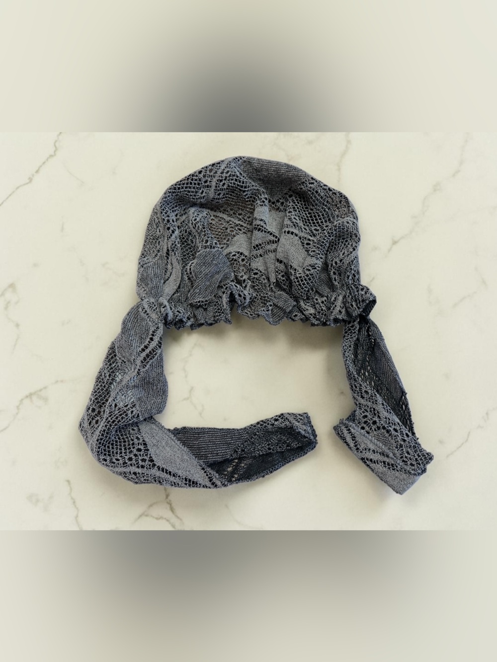 NWT Free People Mellody Hair Scarf in Gray - Picture 3 of 5